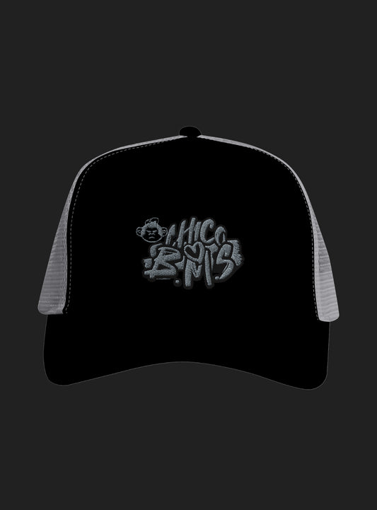 B.M.S Black n white Cap