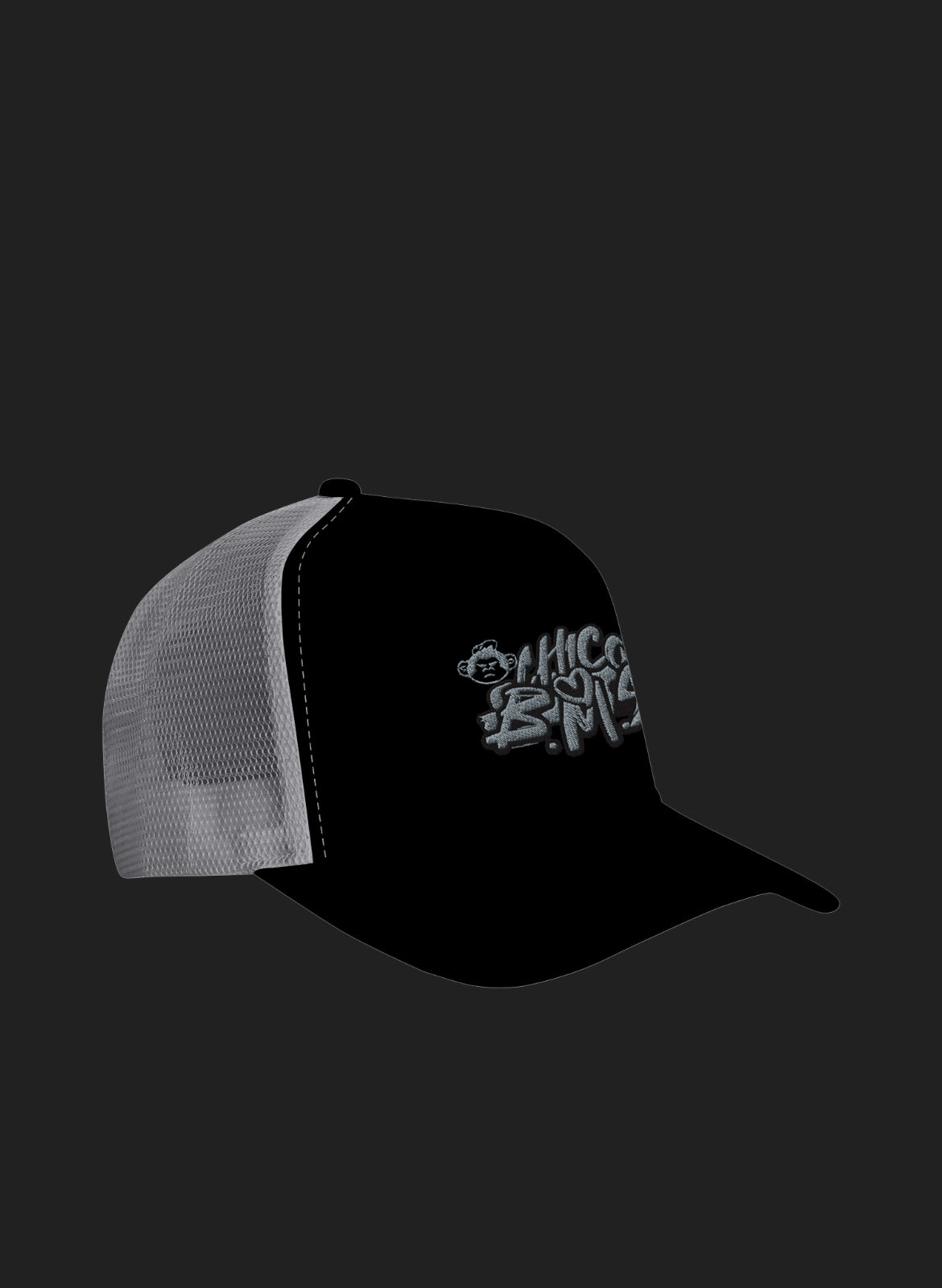 B.M.S Black n white Cap